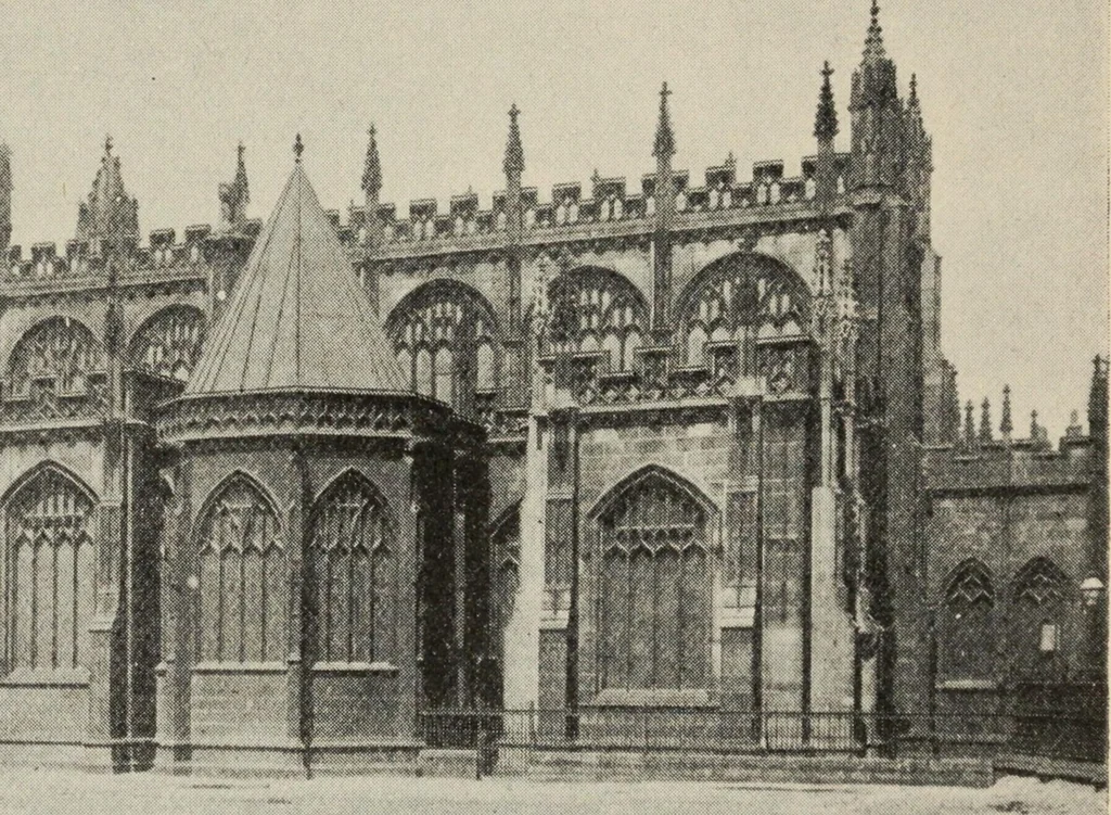 An illustration from Our English cathedrals ; their architectural beauties and characteristics, and their historical associations popularly described, together with chapters on the cathedral in mediaeval and in modern times, and in English poetry and prose; withmaps, plans, and numerous illustrations from photographs, 1911, leaf 226