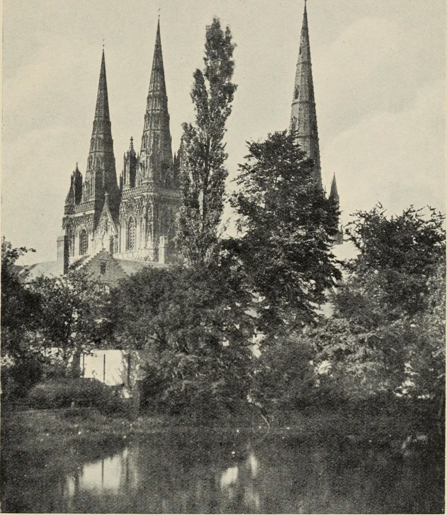 An illustration from Our English cathedrals ; their architectural beauties and characteristics, and their historical associations popularly described, together with chapters on the cathedral in mediaeval and in modern times, and in English poetry and prose; withmaps, plans, and numerous illustrations from photographs, 1911, leaf 240