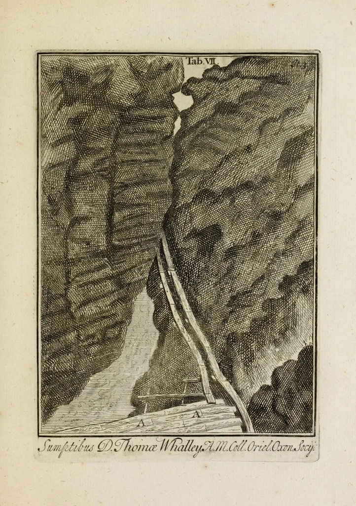 An illustration from Ouresiphoites Helveticus, sive, Itinera per Helvetiae alpinas regiones facta annis MDCCII, MDCCIII, MDCCIV, MDCCV, MDCCVI, MDCCVII, MDCCIX, MDCCX, MDCCCXI, 1723, leaf 273