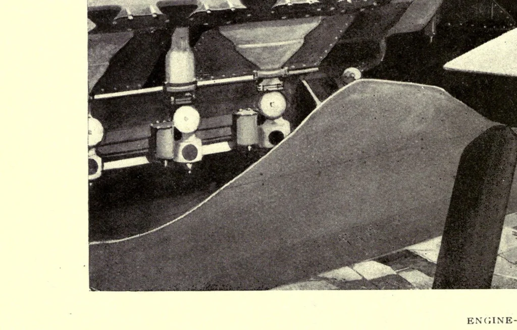 An illustration from Our first airways, their organization, equipment, and finance, 1919, leaf 184