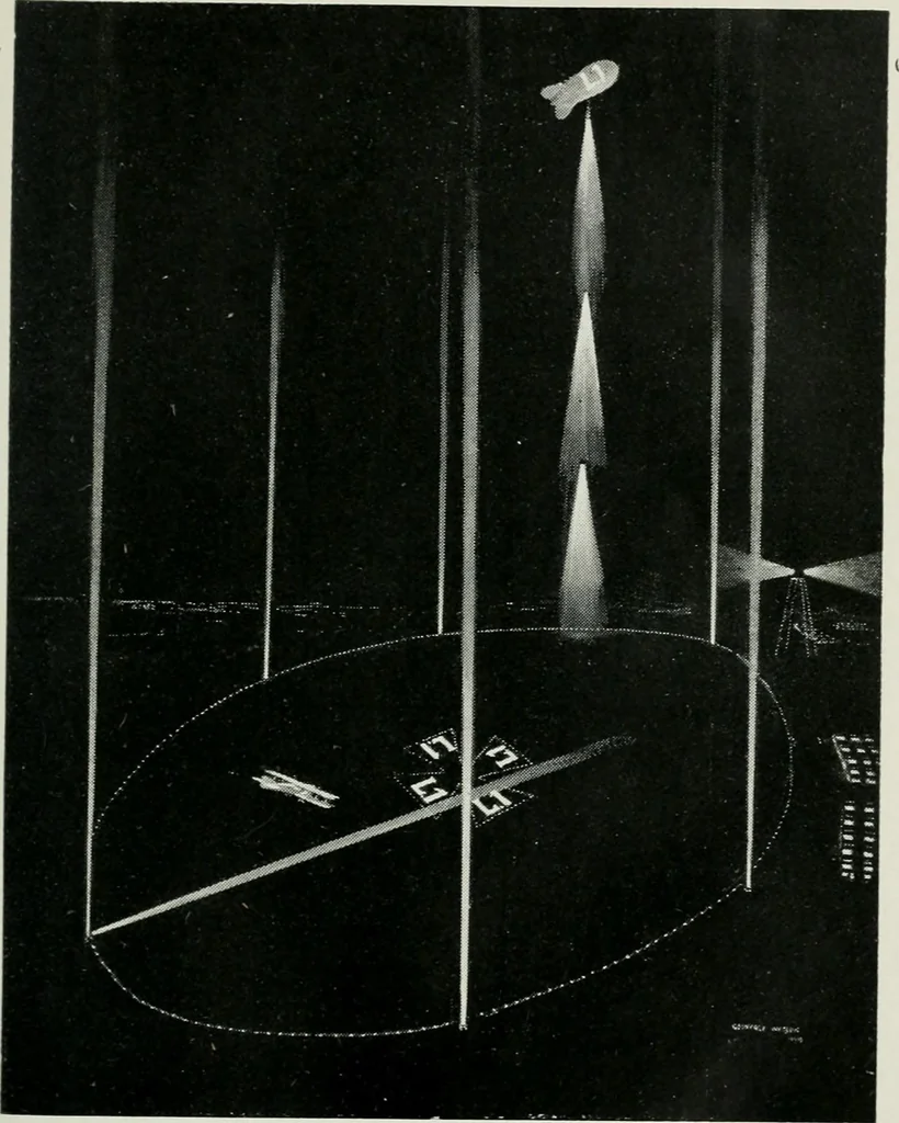An illustration from Our first airways, their organization, equipment, and finance, 1919, leaf 112