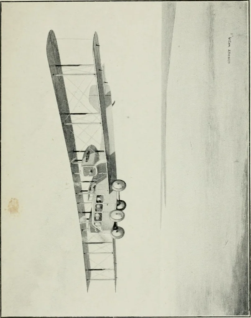 An illustration from Our first airways, their organization, equipment, and finance, 1919, leaf 224