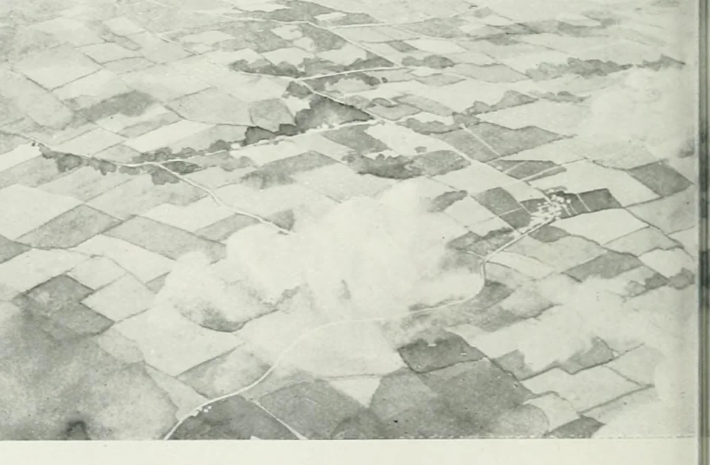 An illustration from Our first airways, their organization, equipment, and finance, 1919, leaf 77