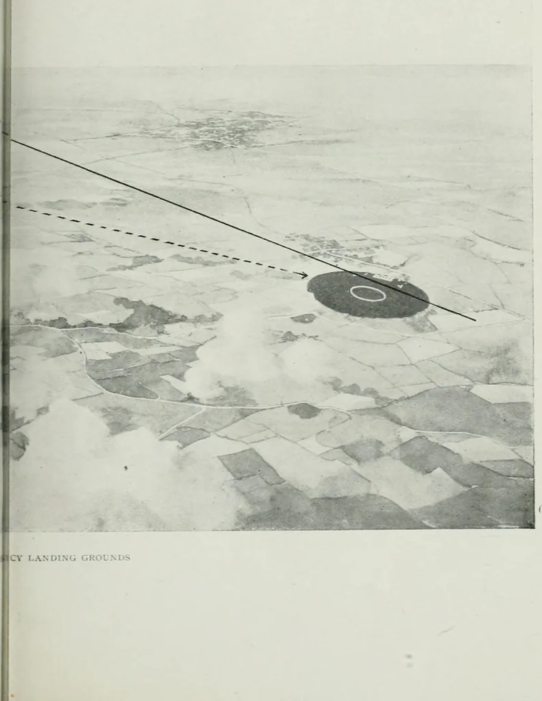 An illustration from Our first airways, their organization, equipment, and finance, 1919, leaf 78