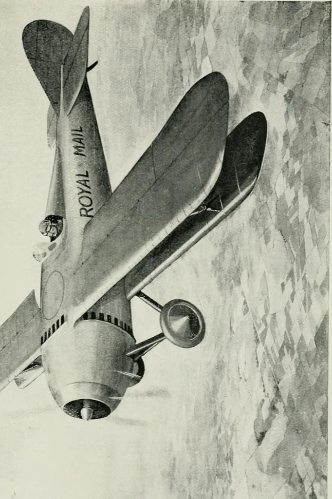 An illustration from Our first airways, their organization, equipment, and finance, 1919, leaf 84