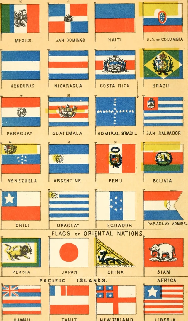 An illustration from Our flag number, with 1197 flags in full colors and 300 additional illustrations in black and white, 1917, leaf 115
