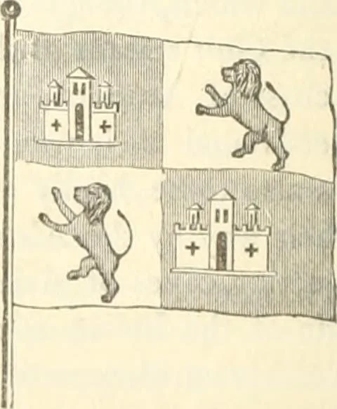 An illustration from Our flag number, with 1197 flags in full colors and 300 additional illustrations in black and white, 1917, leaf 125