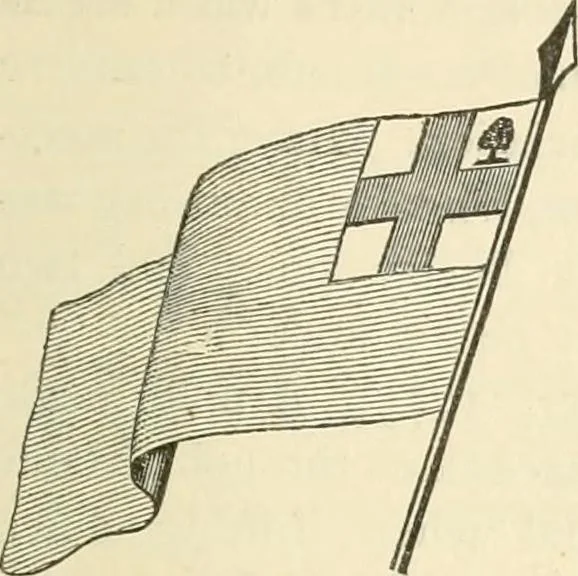 An illustration from Our flag number, with 1197 flags in full colors and 300 additional illustrations in black and white, 1917, leaf 158