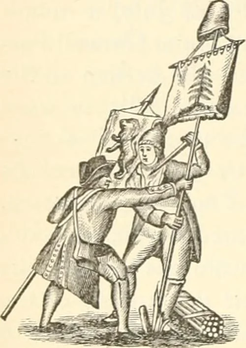 An illustration from Our flag number, with 1197 flags in full colors and 300 additional illustrations in black and white, 1917, leaf 159