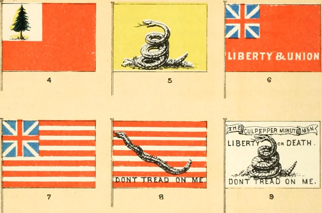 An illustration from Our flag number, with 1197 flags in full colors and 300 additional illustrations in black and white, 1917, leaf 163