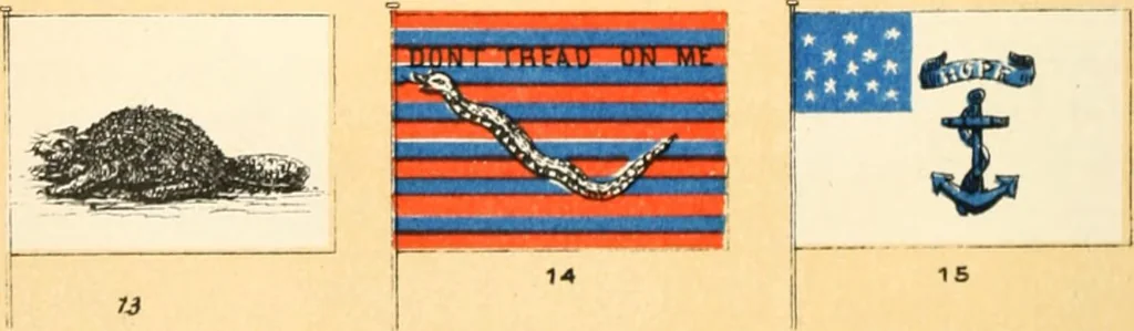 An illustration from Our flag number, with 1197 flags in full colors and 300 additional illustrations in black and white, 1917, leaf 163