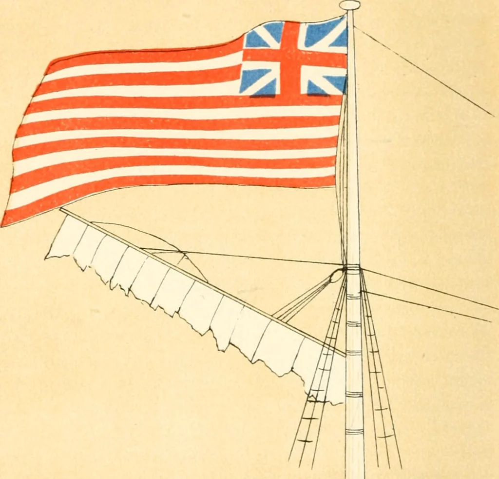 An illustration from Our flag number, with 1197 flags in full colors and 300 additional illustrations in black and white, 1917, leaf 175