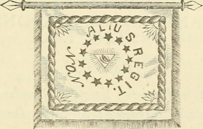 An illustration from Our flag number, with 1197 flags in full colors and 300 additional illustrations in black and white, 1917, leaf 28