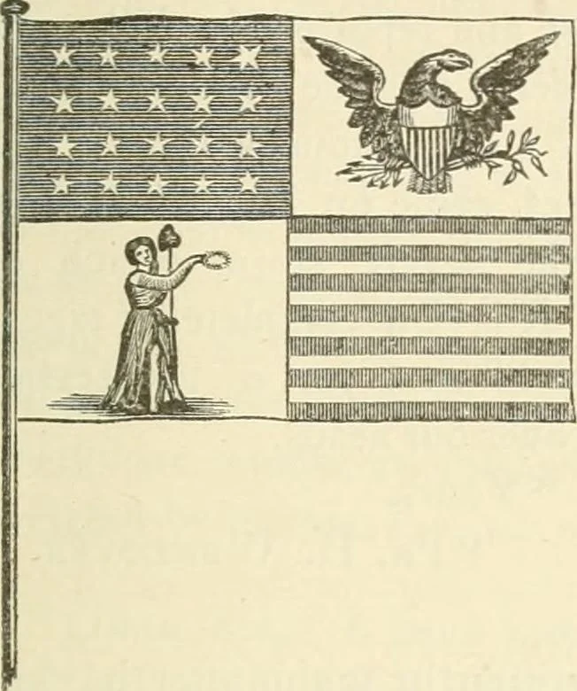 An illustration from Our flag number, with 1197 flags in full colors and 300 additional illustrations in black and white, 1917, leaf 284