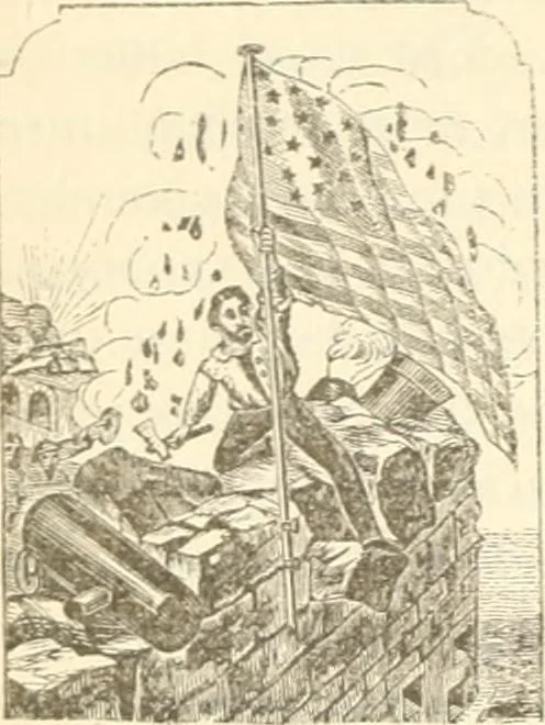 An illustration from Our flag number, with 1197 flags in full colors and 300 additional illustrations in black and white, 1917, leaf 365