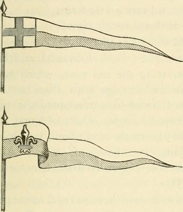 An illustration from Our flag number, with 1197 flags in full colors and 300 additional illustrations in black and white, 1917, leaf 98
