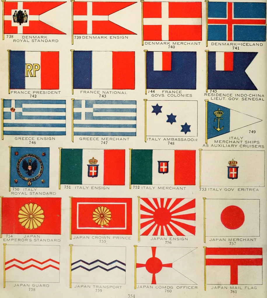 An illustration from Our flag. Origin and progress of the flag of the United States of America, with an introductory account of the symbols, standards, banners and flags of ancient and modern naitons, 1872, leaf 101