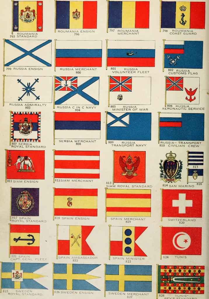 An illustration from Our flag. Origin and progress of the flag of the United States of America, with an introductory account of the symbols, standards, banners and flags of ancient and modern naitons, 1872, leaf 105
