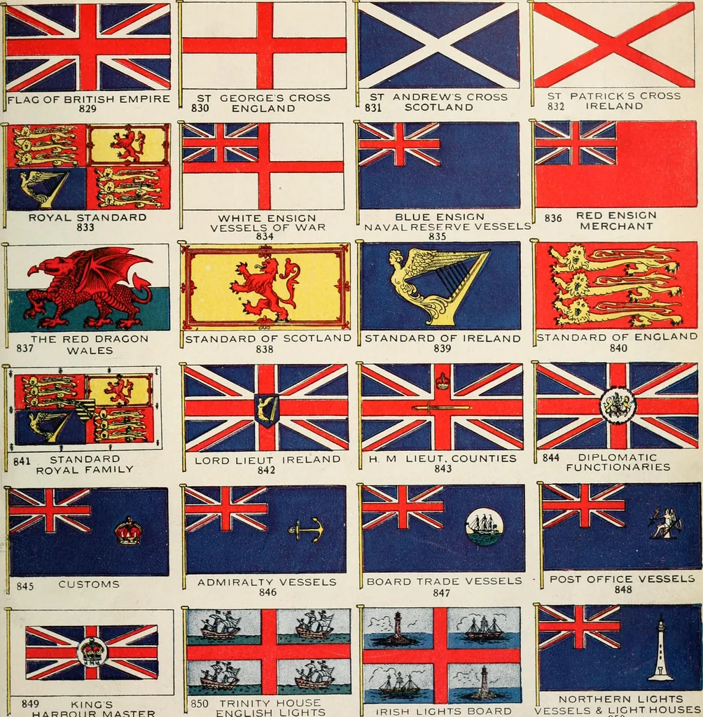 An illustration from Our flag. Origin and progress of the flag of the United States of America, with an introductory account of the symbols, standards, banners and flags of ancient and modern naitons, 1872, leaf 106