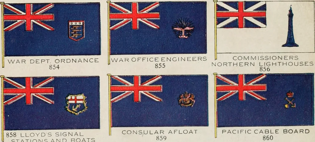An illustration from Our flag. Origin and progress of the flag of the United States of America, with an introductory account of the symbols, standards, banners and flags of ancient and modern naitons, 1872, leaf 106