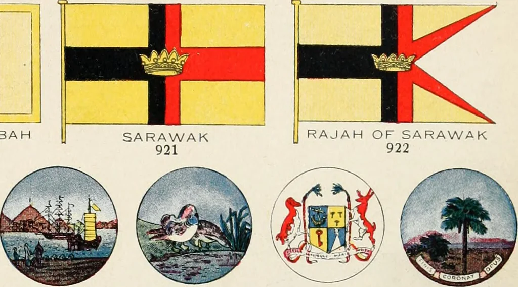 An illustration from Our flag. Origin and progress of the flag of the United States of America, with an introductory account of the symbols, standards, banners and flags of ancient and modern naitons, 1872, leaf 110
