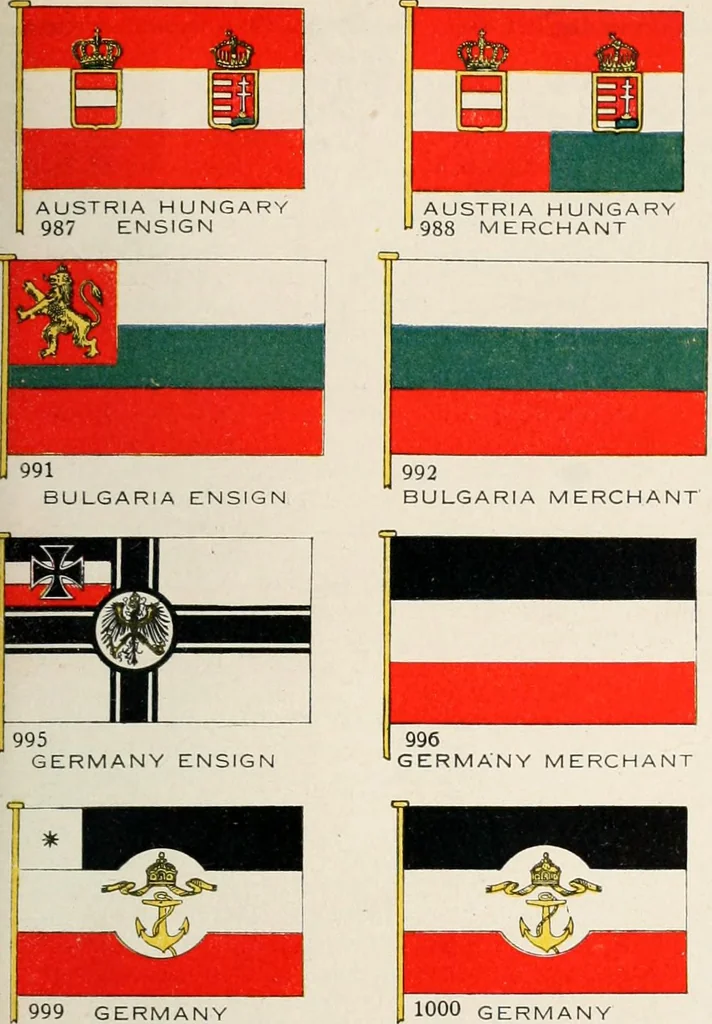 An illustration from Our flag. Origin and progress of the flag of the United States of America, with an introductory account of the symbols, standards, banners and flags of ancient and modern naitons, 1872, leaf 114
