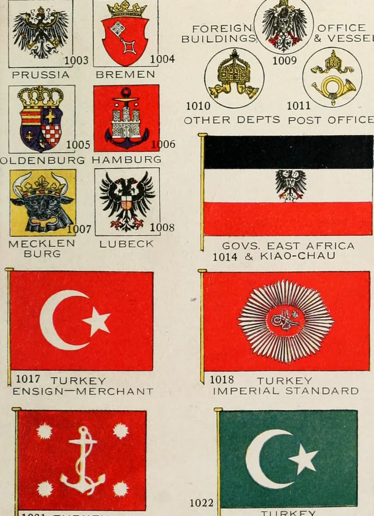 An illustration from Our flag. Origin and progress of the flag of the United States of America, with an introductory account of the symbols, standards, banners and flags of ancient and modern naitons, 1872, leaf 114
