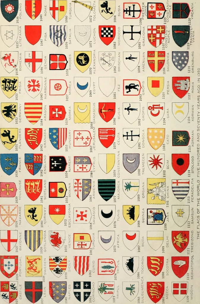 An illustration from Our flag. Origin and progress of the flag of the United States of America, with an introductory account of the symbols, standards, banners and flags of ancient and modern naitons, 1872, leaf 117