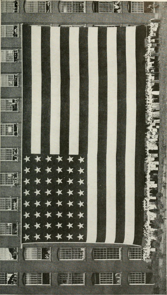 An illustration from Our flag. Origin and progress of the flag of the United States of America, with an introductory account of the symbols, standards, banners and flags of ancient and modern naitons, 1872, leaf 158