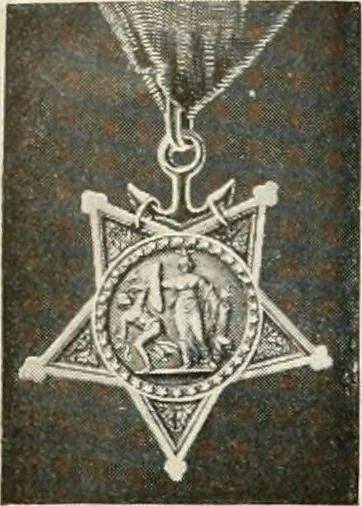 An illustration from Our flag. Origin and progress of the flag of the United States of America, with an introductory account of the symbols, standards, banners and flags of ancient and modern naitons, 1872, leaf 163