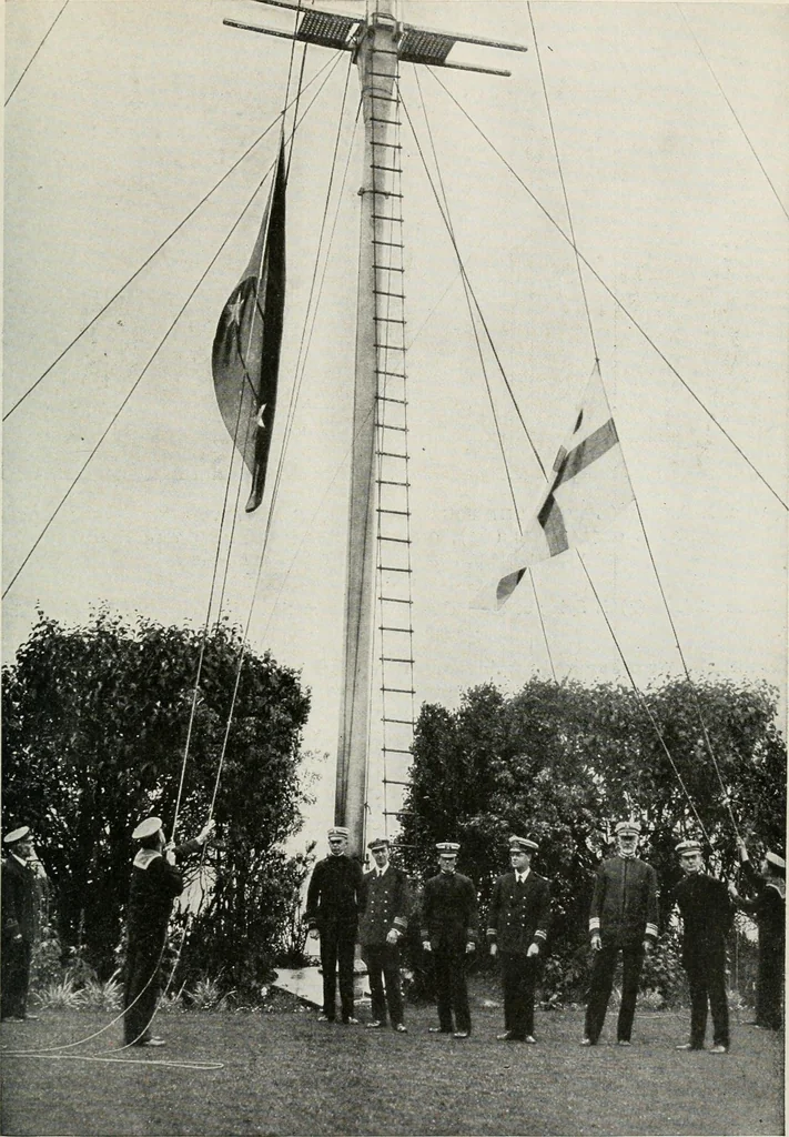 An illustration from Our flag. Origin and progress of the flag of the United States of America, with an introductory account of the symbols, standards, banners and flags of ancient and modern naitons, 1872, leaf 40