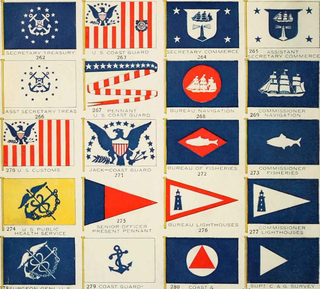 An illustration from Our flag. Origin and progress of the flag of the United States of America, with an introductory account of the symbols, standards, banners and flags of ancient and modern naitons, 1872, leaf 69