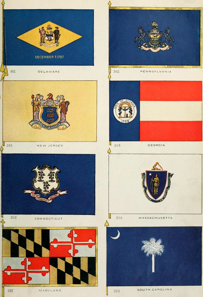 An illustration from Our flag. Origin and progress of the flag of the United States of America, with an introductory account of the symbols, standards, banners and flags of ancient and modern naitons, 1872, leaf 70