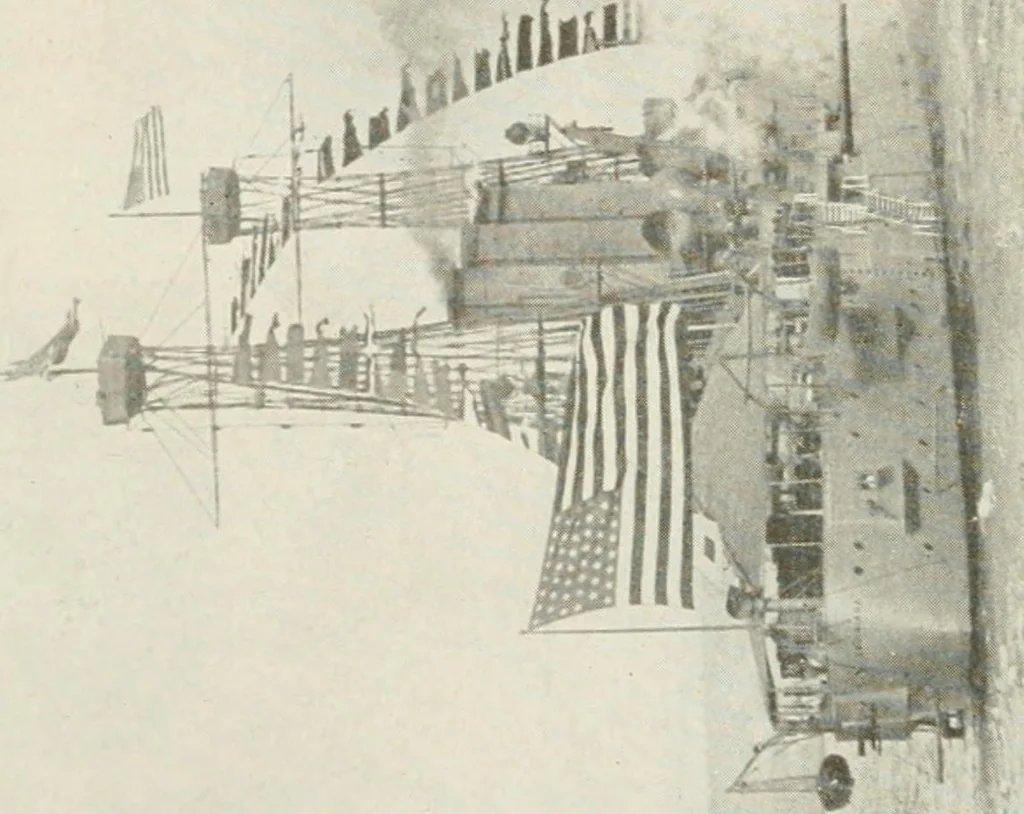 An illustration from Our flag. Origin and progress of the flag of the United States of America, with an introductory account of the symbols, standards, banners and flags of ancient and modern naitons, 1872, leaf 71