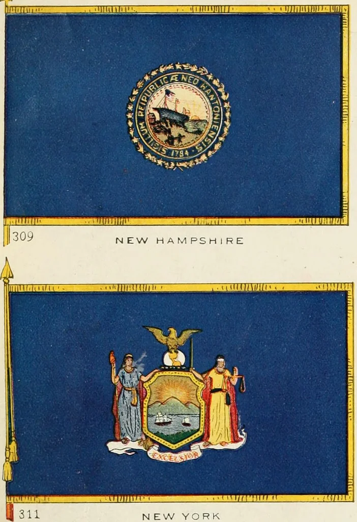 An illustration from Our flag. Origin and progress of the flag of the United States of America, with an introductory account of the symbols, standards, banners and flags of ancient and modern naitons, 1872, leaf 73