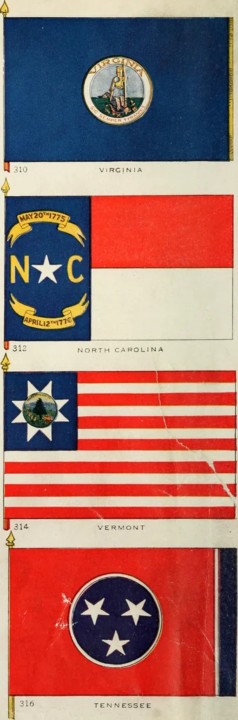 An illustration from Our flag. Origin and progress of the flag of the United States of America, with an introductory account of the symbols, standards, banners and flags of ancient and modern naitons, 1872, leaf 73