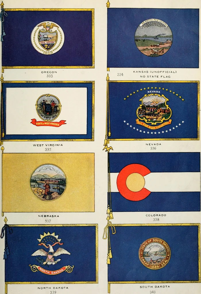 An illustration from Our flag. Origin and progress of the flag of the United States of America, with an introductory account of the symbols, standards, banners and flags of ancient and modern naitons, 1872, leaf 78