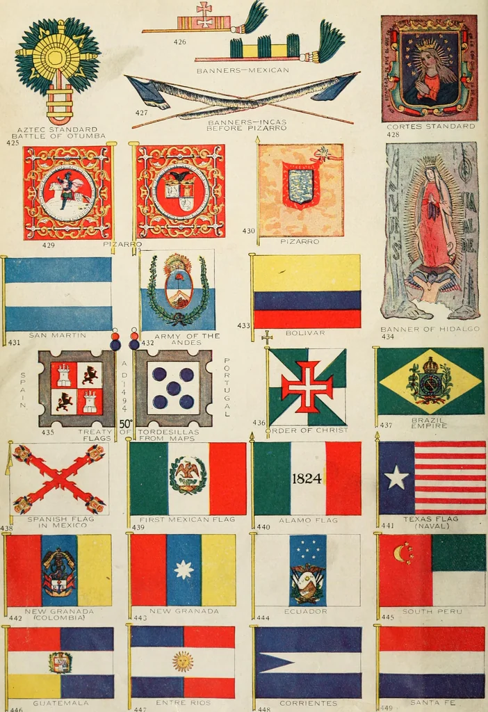 An illustration from Our flag. Origin and progress of the flag of the United States of America, with an introductory account of the symbols, standards, banners and flags of ancient and modern naitons, 1872, leaf 89