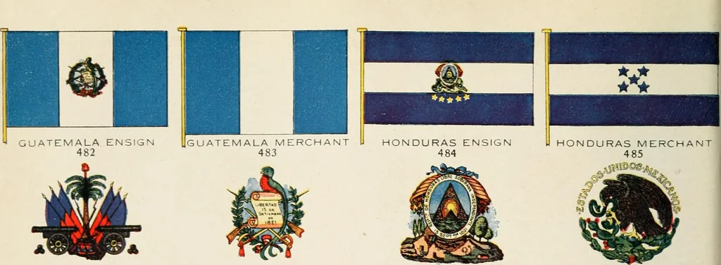 An illustration from Our flag. Origin and progress of the flag of the United States of America, with an introductory account of the symbols, standards, banners and flags of ancient and modern naitons, 1872, leaf 93