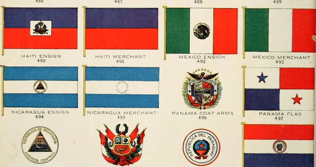 An illustration from Our flag. Origin and progress of the flag of the United States of America, with an introductory account of the symbols, standards, banners and flags of ancient and modern naitons, 1872, leaf 93