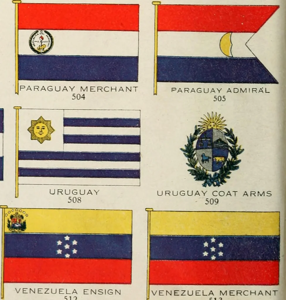 An illustration from Our flag. Origin and progress of the flag of the United States of America, with an introductory account of the symbols, standards, banners and flags of ancient and modern naitons, 1872, leaf 93