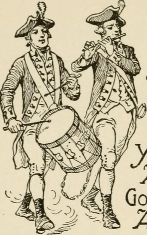 An illustration from Our flag and our songs; a brief story of the origin and life of the United States flag, 1917, leaf 35