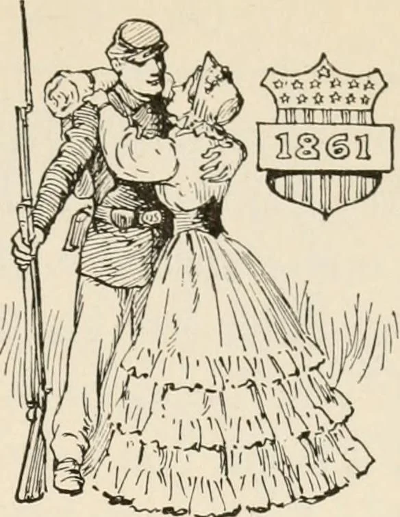 An illustration from Our flag and our songs; a brief story of the origin and life of the United States flag, 1917, leaf 38