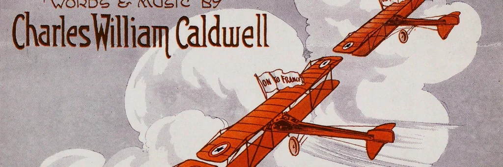 An illustration from Our fussy buzzy aeroplane, 1918, leaf 1