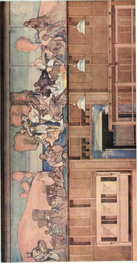 An illustration from Our homes and how to make the best of them, 1909, leaf 82