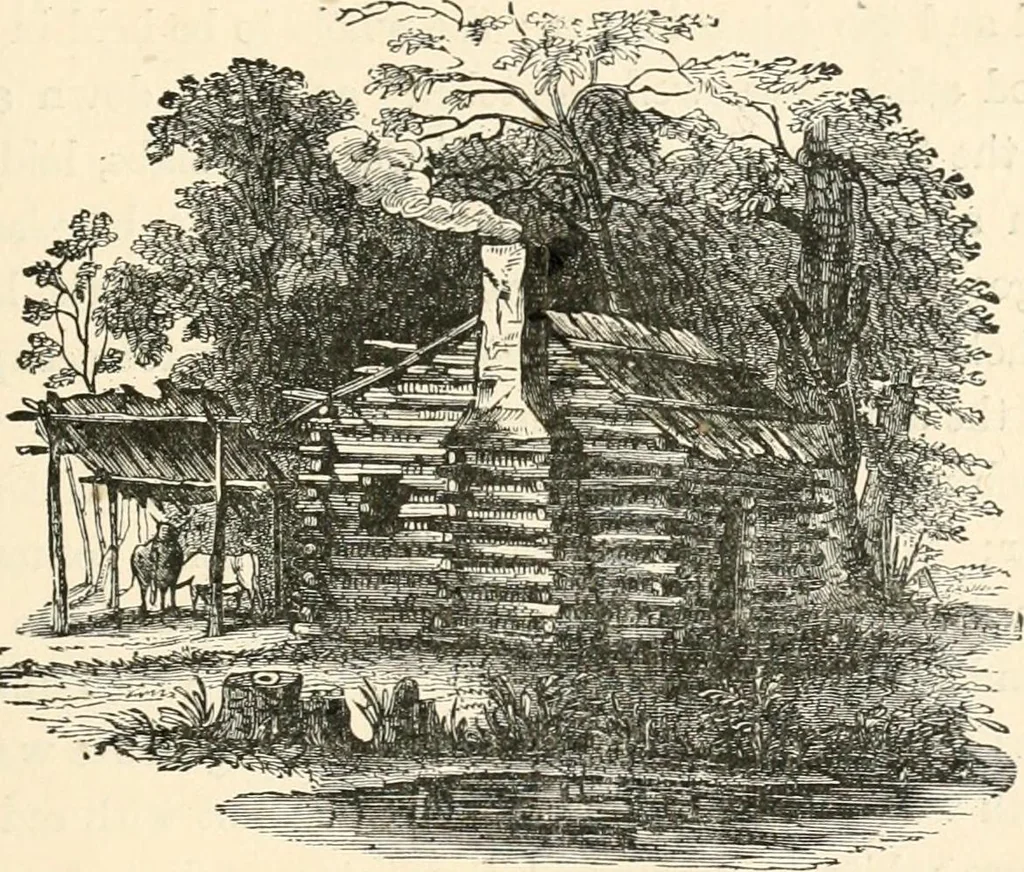 An illustration from Our homes and their adornments, or, How to build, finish, furnish and adorn a home, containing practical instructions for the building of homes, interior decoration, wood carving, scroll sawing, house painting, window hangings, screens, curtains, window gardening, incidental decorations, decorative-art needle-work, and economic landscape gardening; to which is added a household compendium of new, practical and valuable recipes, the whole being designed to make happy homes for happy people, 1883, leaf 112