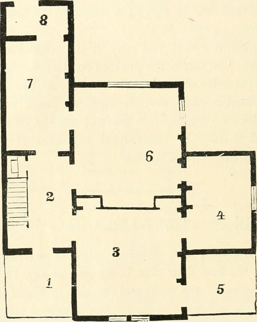 An illustration from Our homes and their adornments, or, How to build, finish, furnish and adorn a home, containing practical instructions for the building of homes, interior decoration, wood carving, scroll sawing, house painting, window hangings, screens, curtains, window gardening, incidental decorations, decorative-art needle-work, and economic landscape gardening; to which is added a household compendium of new, practical and valuable recipes, the whole being designed to make happy homes for happy people, 1883, leaf 131