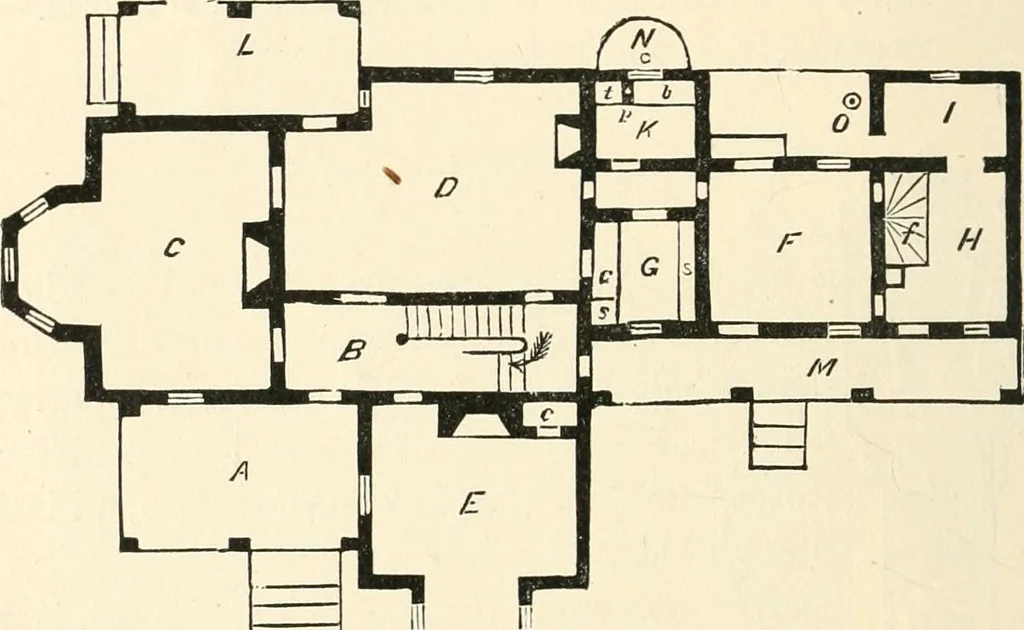 An illustration from Our homes and their adornments, or, How to build, finish, furnish and adorn a home, containing practical instructions for the building of homes, interior decoration, wood carving, scroll sawing, house painting, window hangings, screens, curtains, window gardening, incidental decorations, decorative-art needle-work, and economic landscape gardening; to which is added a household compendium of new, practical and valuable recipes, the whole being designed to make happy homes for happy people, 1883, leaf 135