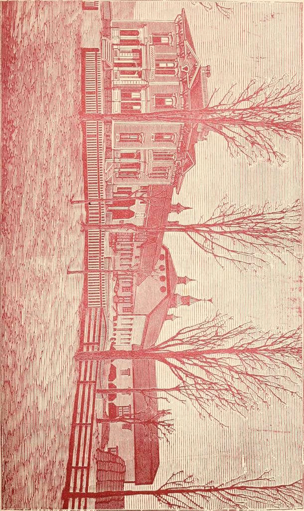 An illustration from Our homes and their adornments, or, How to build, finish, furnish and adorn a home, containing practical instructions for the building of homes, interior decoration, wood carving, scroll sawing, house painting, window hangings, screens, curtains, window gardening, incidental decorations, decorative-art needle-work, and economic landscape gardening; to which is added a household compendium of new, practical and valuable recipes, the whole being designed to make happy homes for happy people, 1883, leaf 154