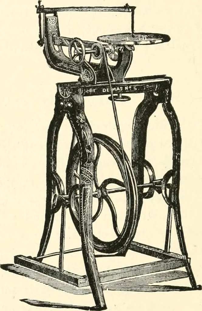 An illustration from Our homes and their adornments, or, How to build, finish, furnish and adorn a home, containing practical instructions for the building of homes, interior decoration, wood carving, scroll sawing, house painting, window hangings, screens, curtains, window gardening, incidental decorations, decorative-art needle-work, and economic landscape gardening; to which is added a household compendium of new, practical and valuable recipes, the whole being designed to make happy homes for happy people, 1883, leaf 201
